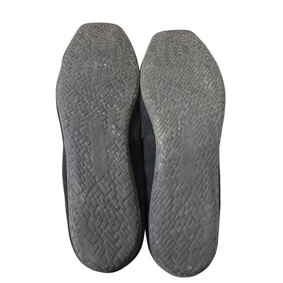 Gentle Souls‎ Womens Black Suede Loafers With Bow Detail Size 9.5M - Picture 7 of 8
